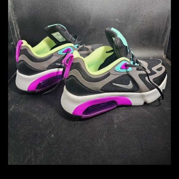 Nike Shoes - Nike Boys Black and Purple Sneakers‎